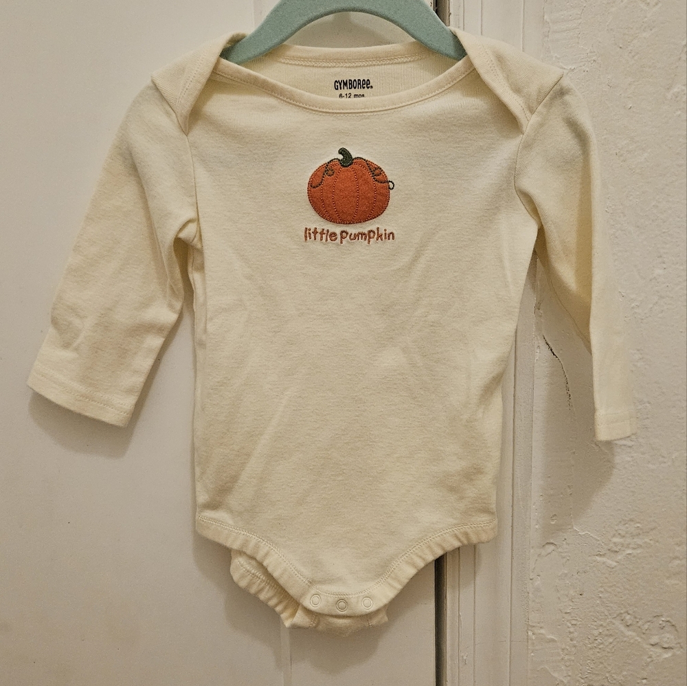 Gymboree long sleeve pumpkin onesie